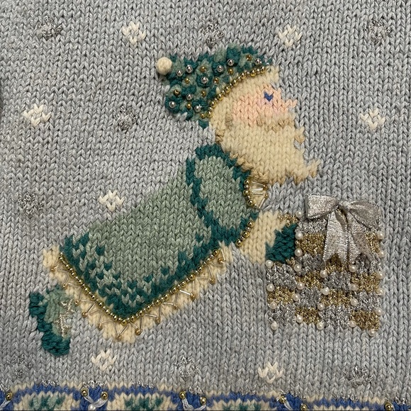 VTG Marisa Christina Classics Christmas Sweater 1995 LTD ED. Women's Size M - Picture 11 of 15